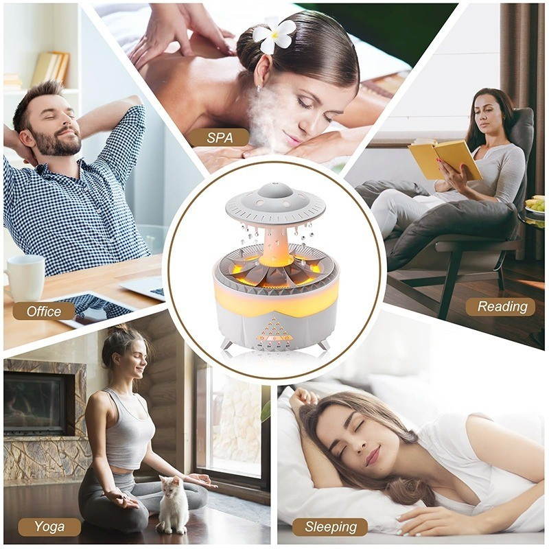 UFO Raindrop Humidifier Water Drop Air USB Aromatherapy