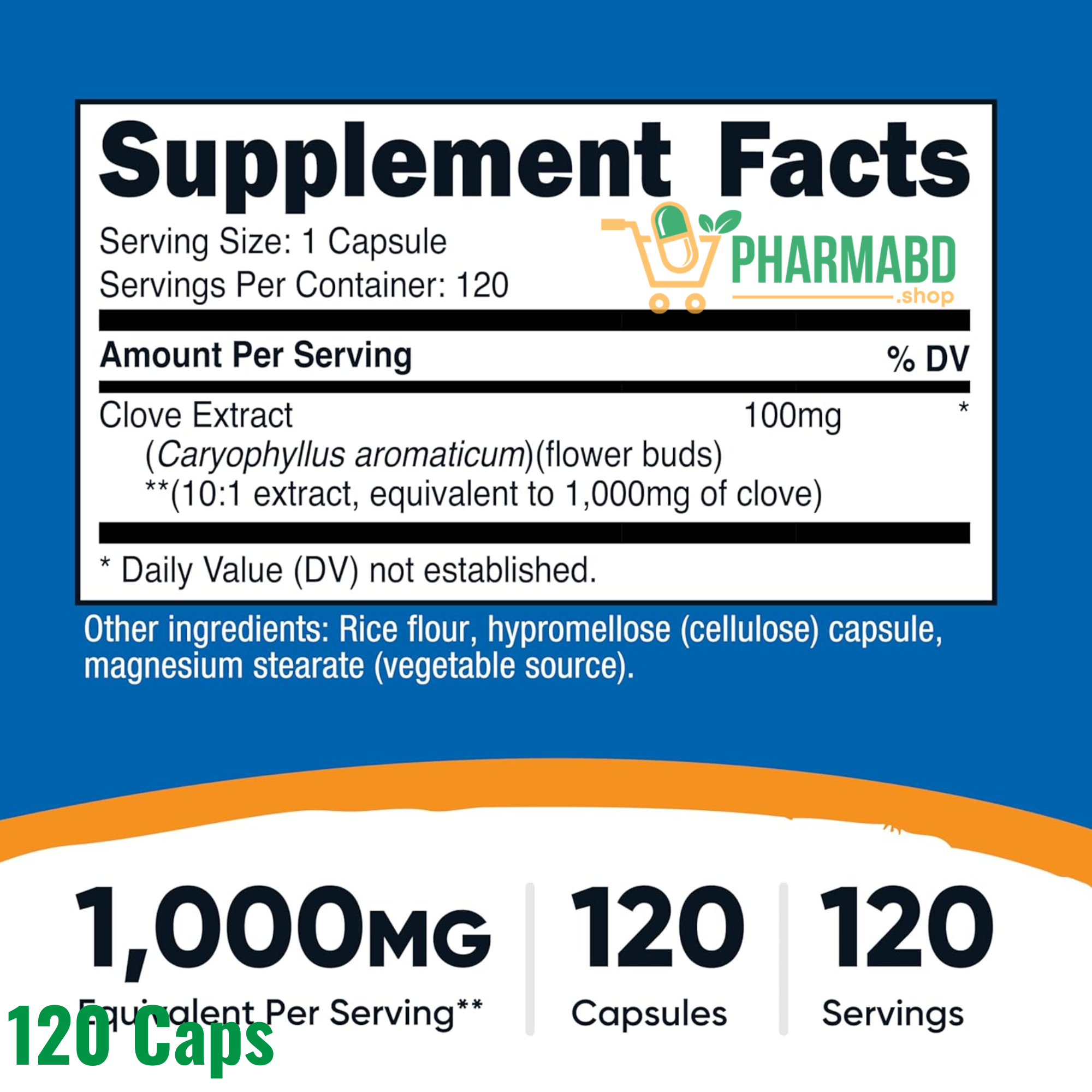 Nutricost Clove Extract 120 Capsules