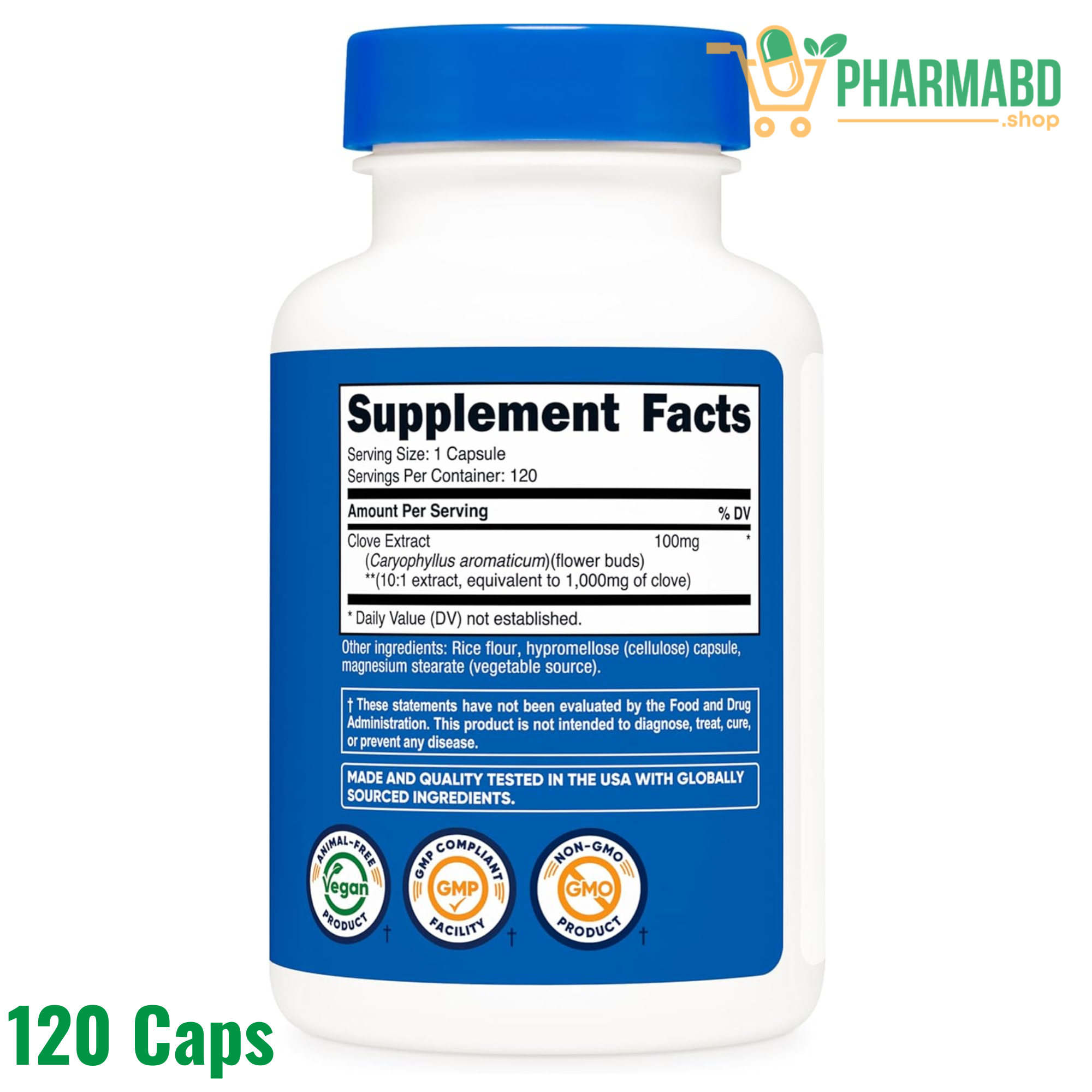 Nutricost Clove Extract 120 Capsules