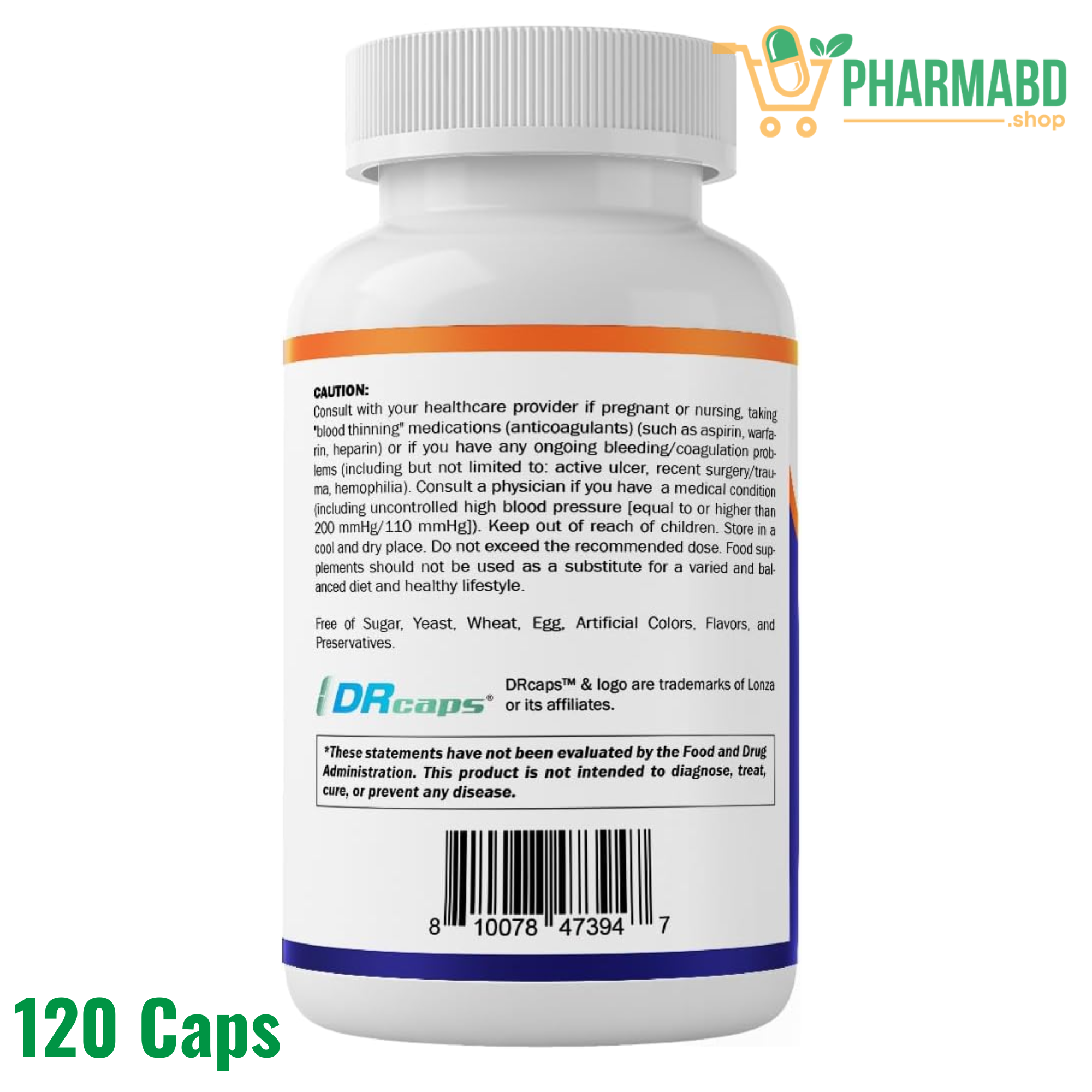 Vitamatic Serrapeptase 240,000 SPU Servings, 120 Capsules