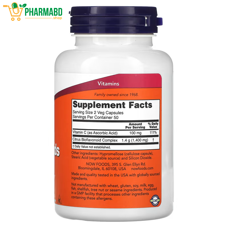 NOW Foods, Citrus Bioflavonoids, 100 VegCaps
