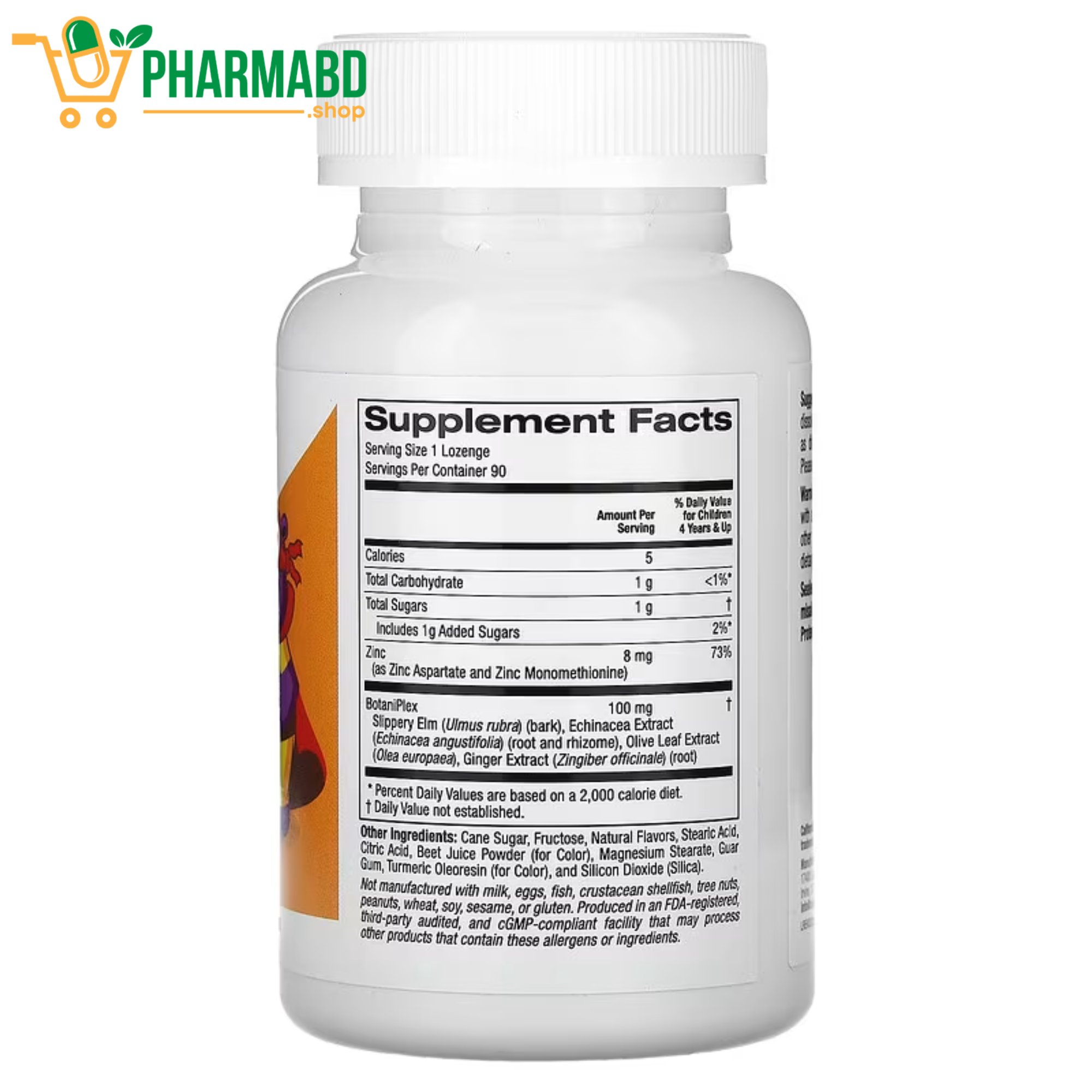 California Gold Nutrition, Zinc Plus For Children, 90 Veg Lozenges