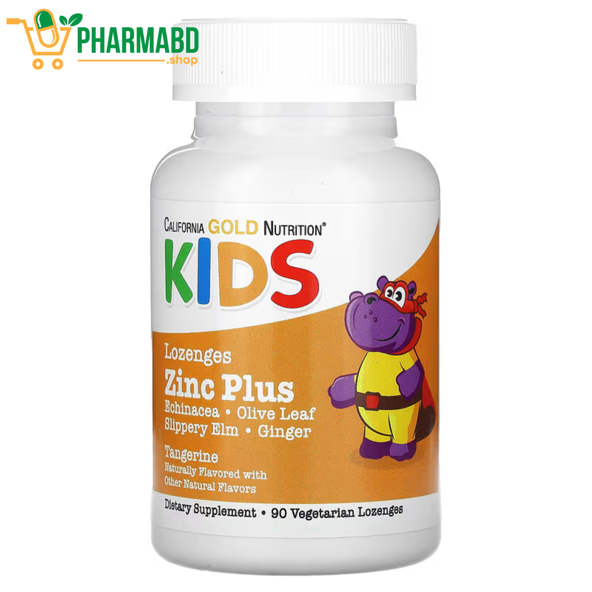California Gold Nutrition, Zinc Plus For Children, 90 Veg Lozenges