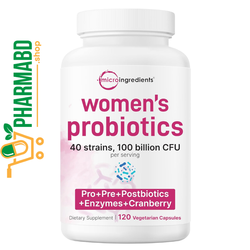 Micro Ingredients Probiotics for Women 100 Billion CFU, 120 VegCapsules