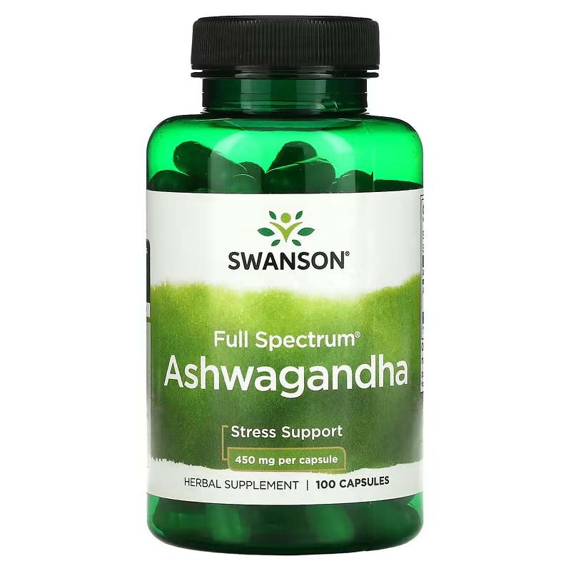 Swanson Ashwagandha, 450 mg, 100 Veg Capsules
