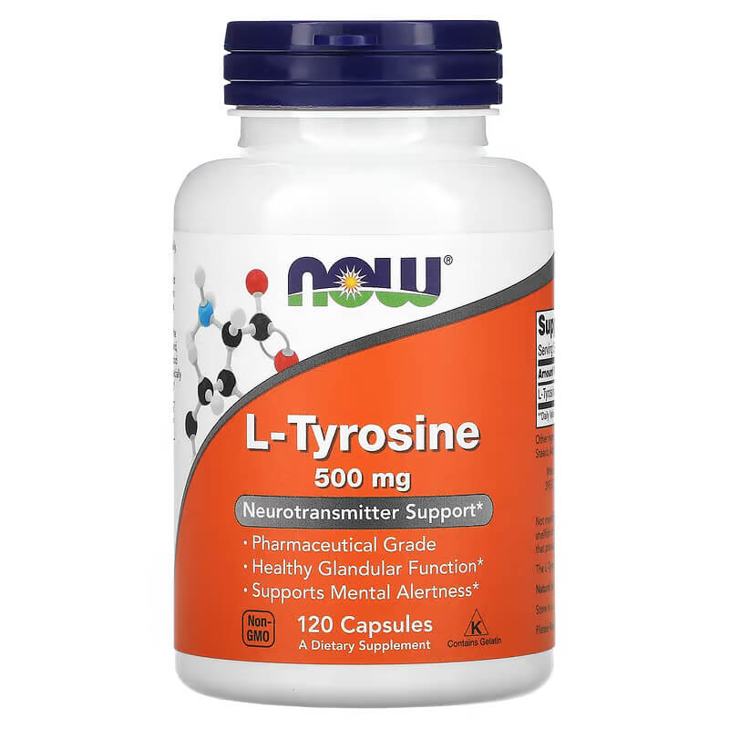 NOW Foods, L-Tyrosine, 500 mg, 120 Caps