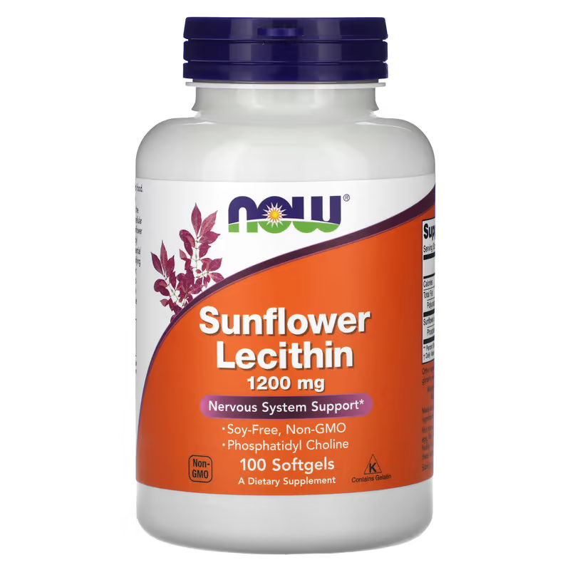 NOW Foods, Sunflower Lecithin, 1,200 mg, 100 Soft