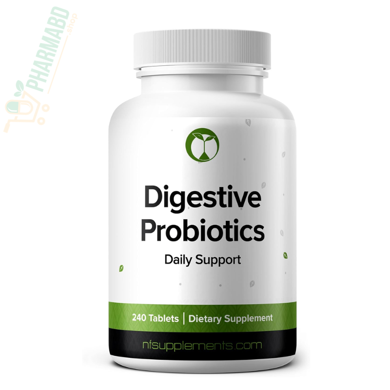 Natural Foundation Digestive Probiotics, Gut Health, 240 Tablets