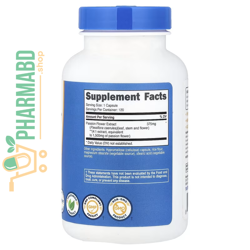 Nutricost, Passion Flower Extract, 1,500 mg, 120 Caps