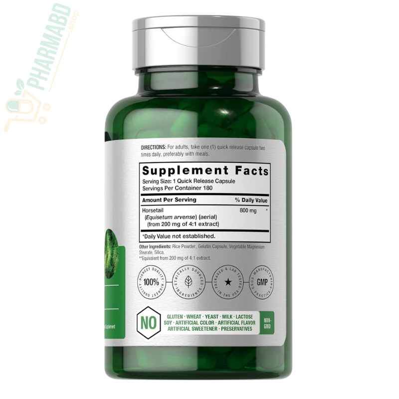 Horbäach Horsetail Supplement, 180 Capsules