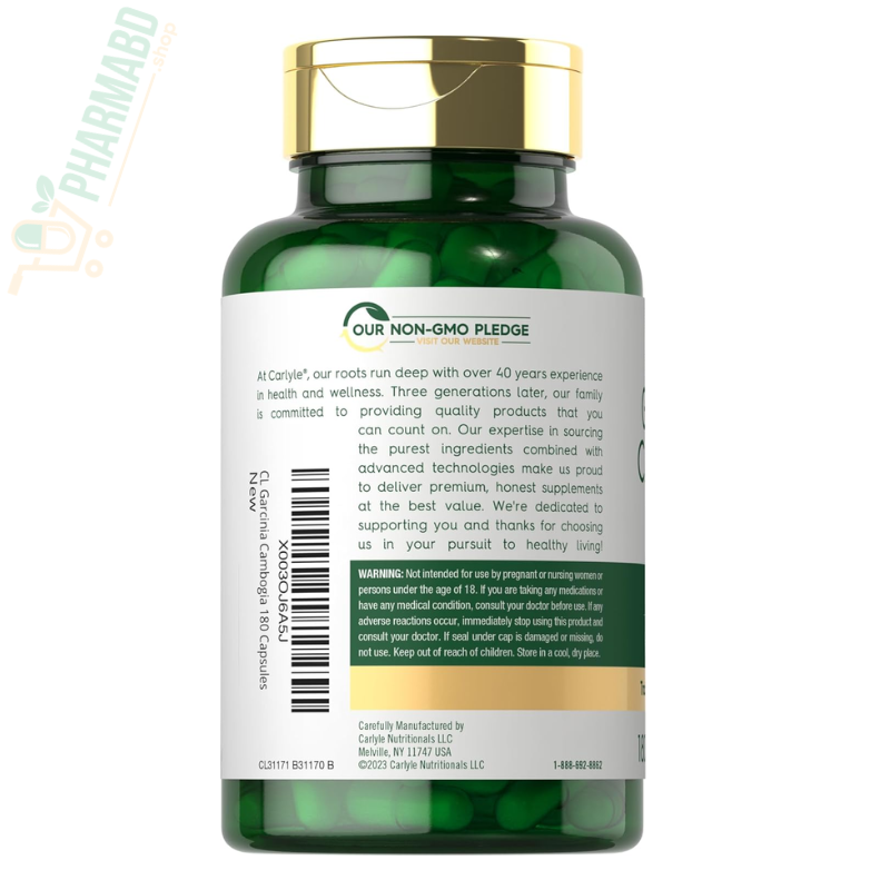 Carlyle Garcinia Cambogia Extract, 180 Caps