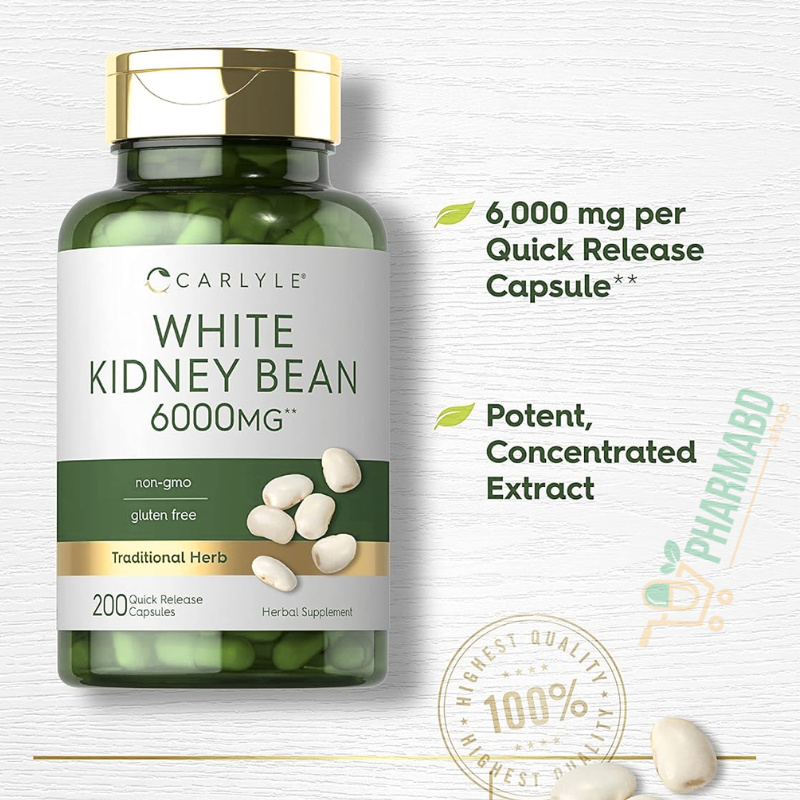 Carlyle White Kidney Bean Supplement 200 Capsules