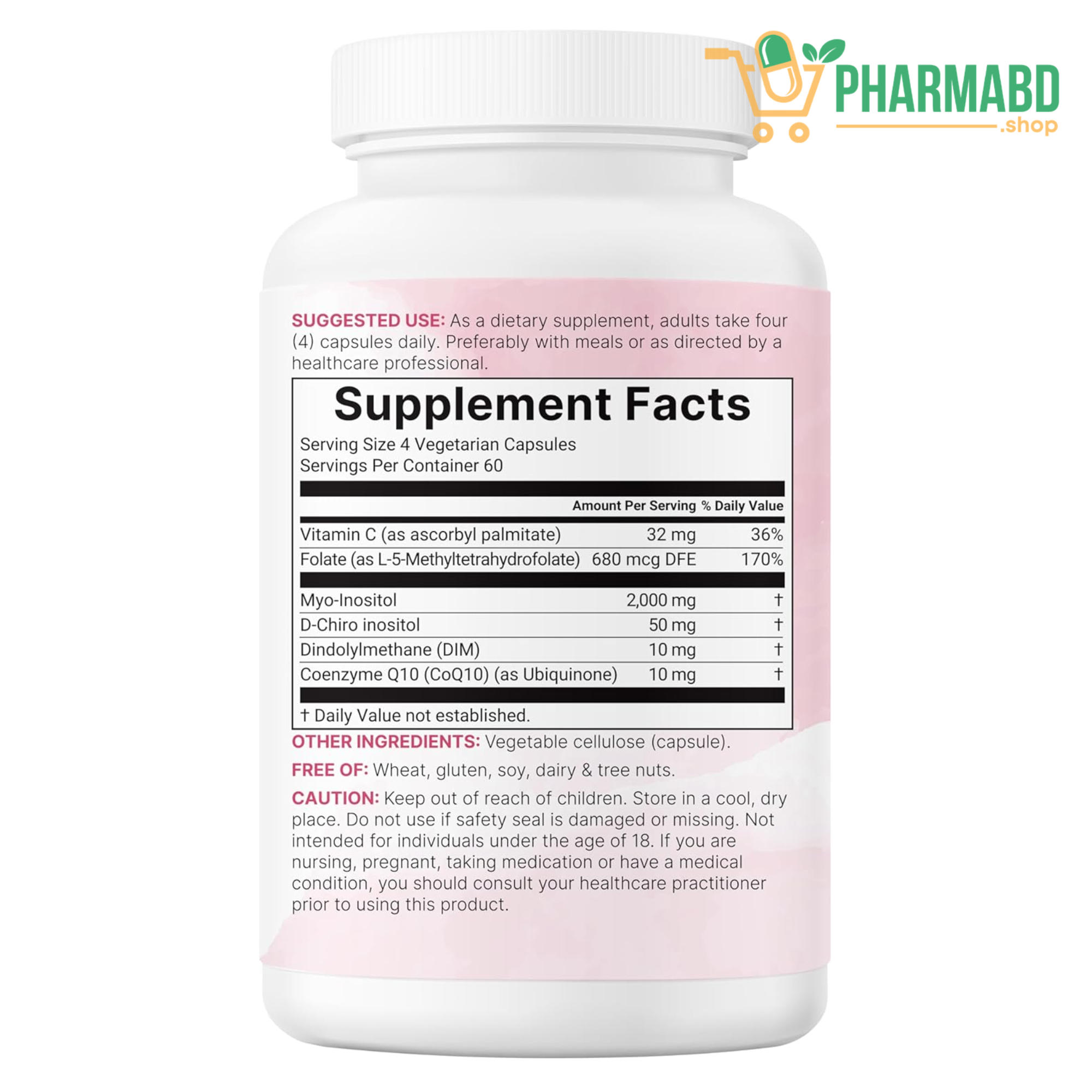 Microingredients Myo-Inositol & D-Chiro Inositol 2,050 mg, 240 Veg Caps