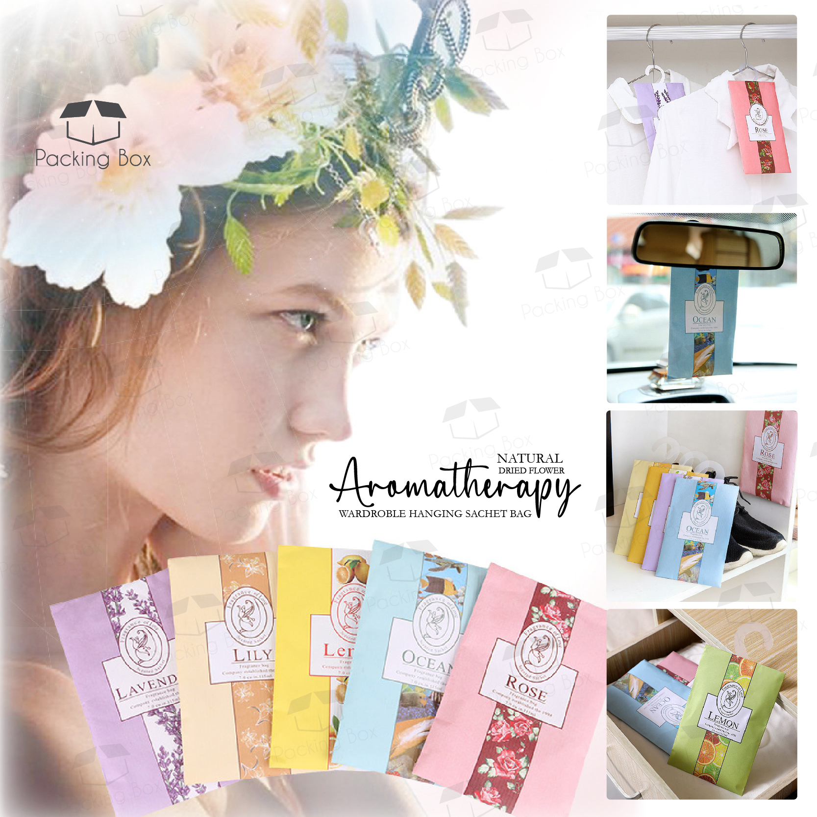 PKB HANGING FRAGRANCE Wardrobe Sachet Air Fresh