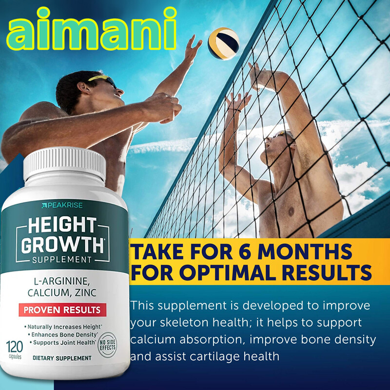 Peakrise Height Growth Supplement, with Bone Strengthening 60 Capsules