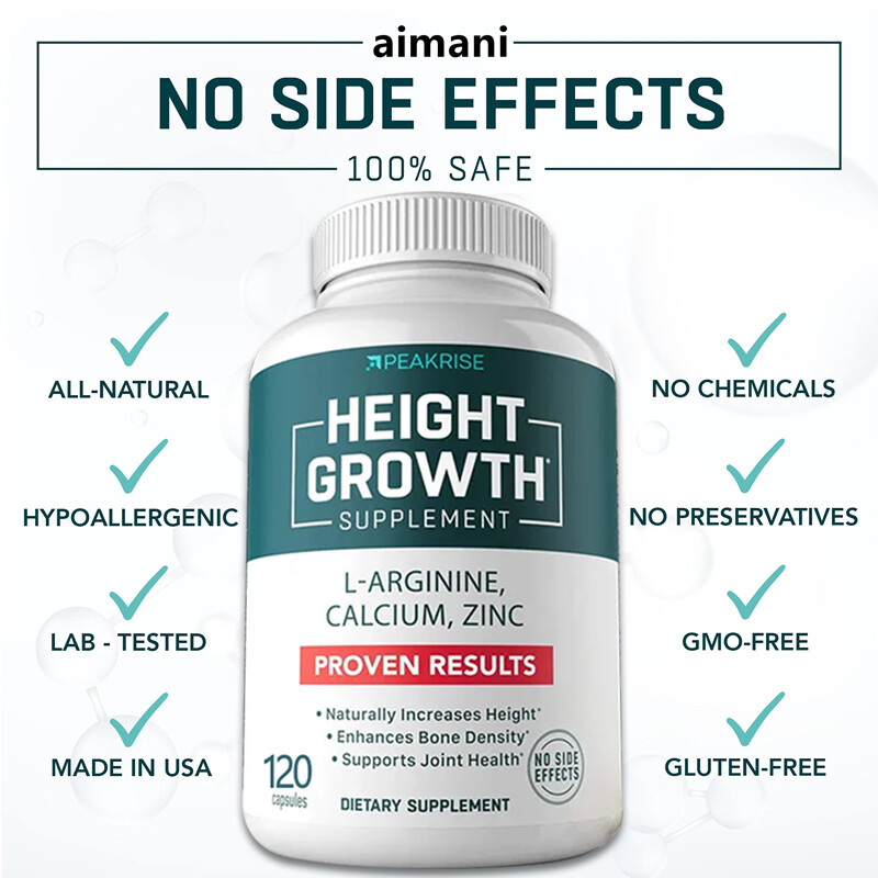 Peakrise Height Growth Supplement, with Bone Strengthening 60 Capsules