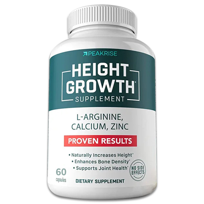 Peakrise Height Growth Supplement, with Bone Strengthening 60 Capsules