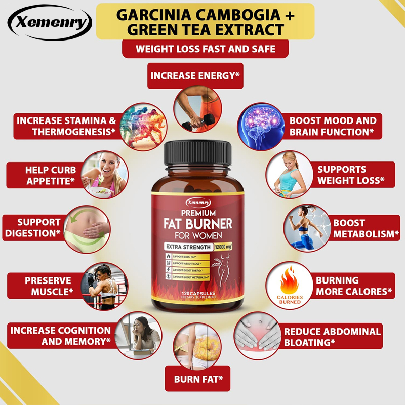 Premium Fat Burner Supplement for Women 120 Capsules
