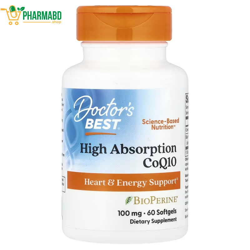 Doctor's Best, High Absorption CoQ10 Supplement, 60 Softgels