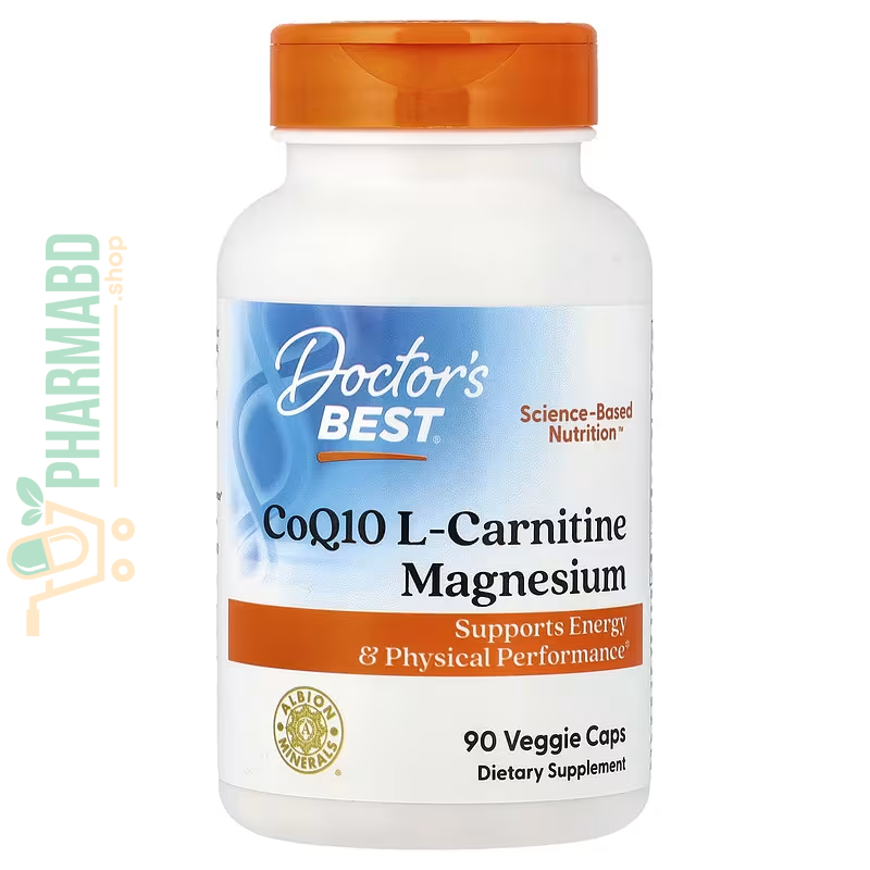 Doctor's Best CoQ10 L-Carnitine Magnesium, 90 Veg Caps