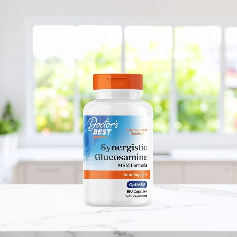 Doctor's Best, Synergistic Glucosamine MSM Formula with OptiMSM®, 180 Caps