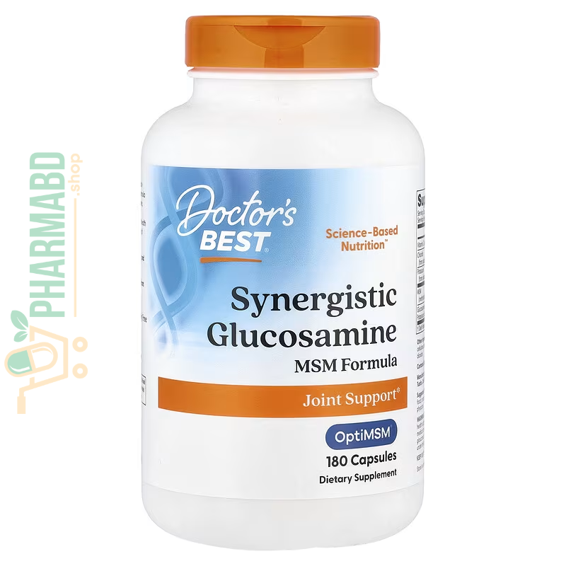 Doctor's Best, Synergistic Glucosamine MSM Formula with OptiMSM®, 180 Caps