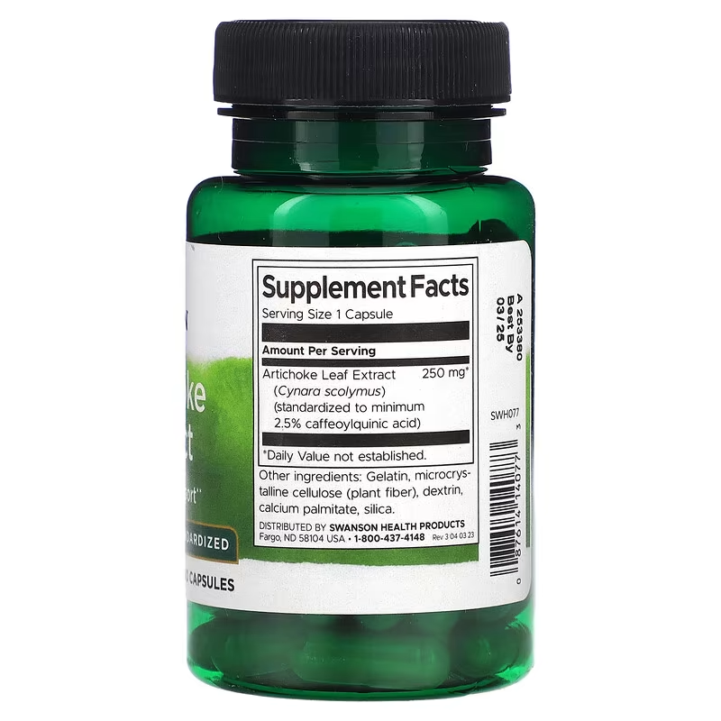 Swanson Artichoke Extract, 250 mg, 60 Capsules