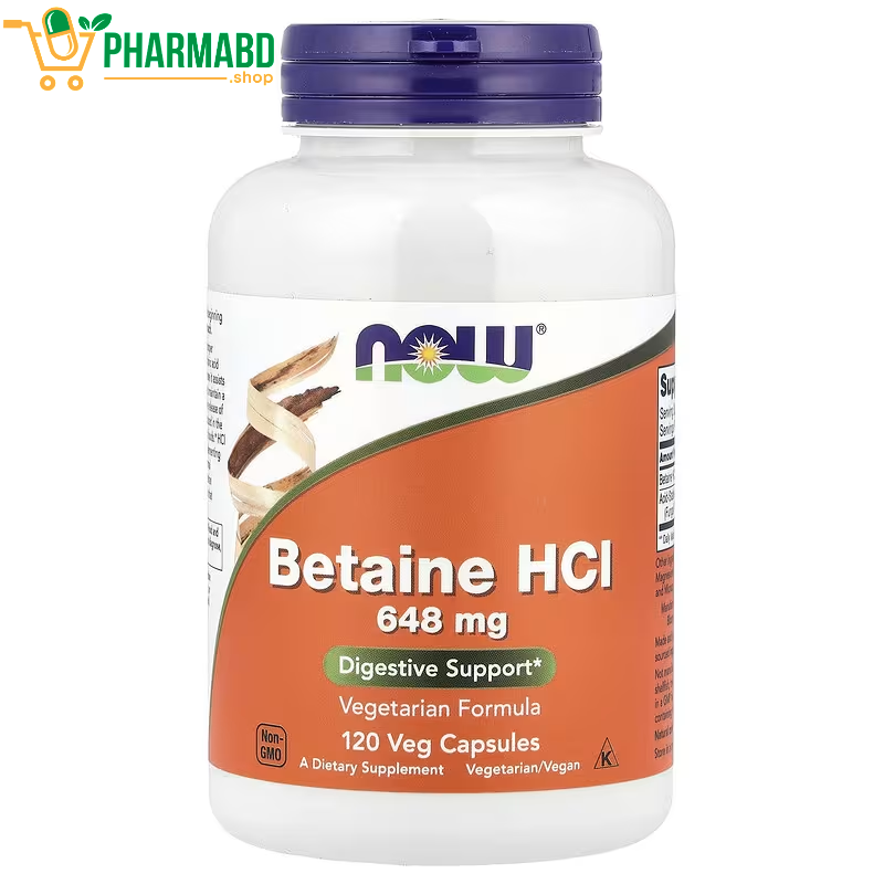 NOW Foods, Betaine HCl Supplement, 120 Veg Caps