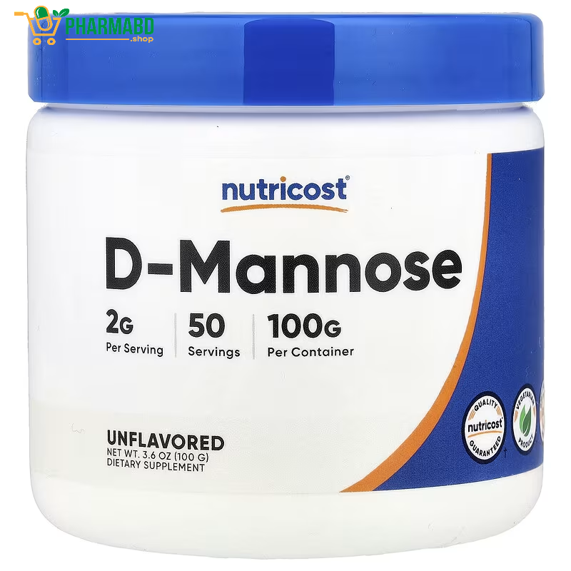 Nutricost D-Mannose Supplement, Unflavored , 3.6 oz, 100 grams