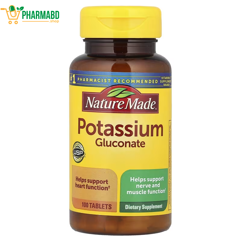Nature Made Potassium Gluconate 550 mg, 100 tablets