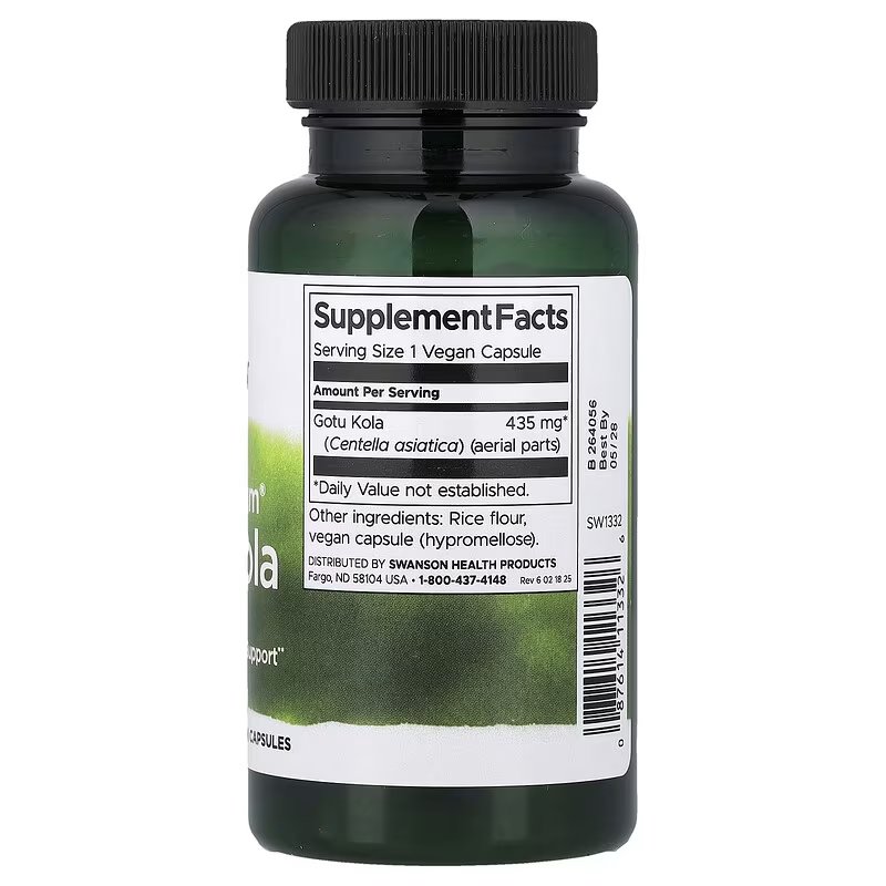 Swanson Full Spectrum Gotu Kola, 435 mg, 60 Capsules