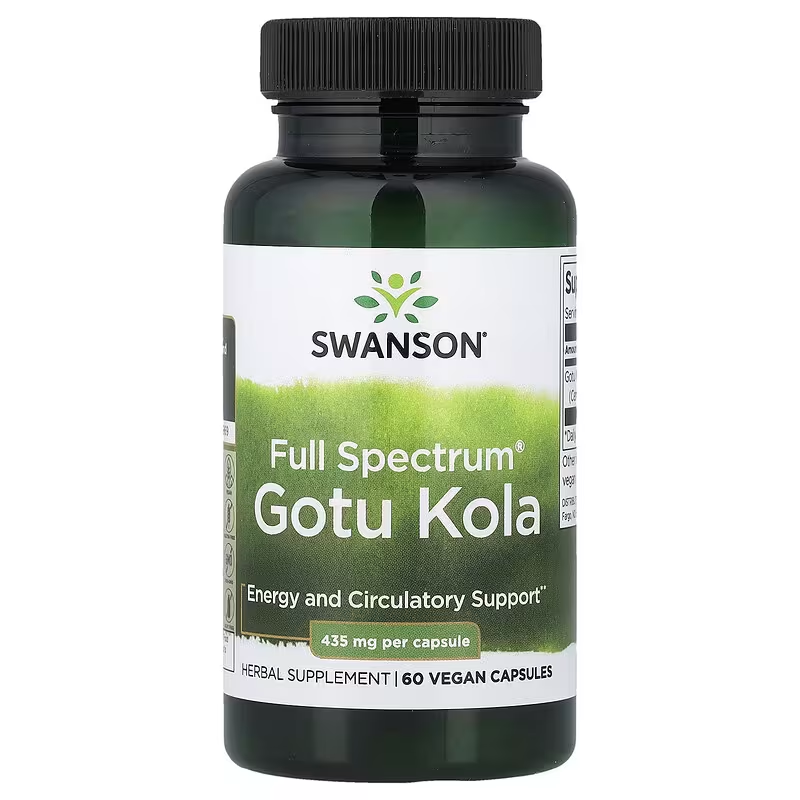 Swanson Full Spectrum Gotu Kola, 435 mg, 60 Capsules