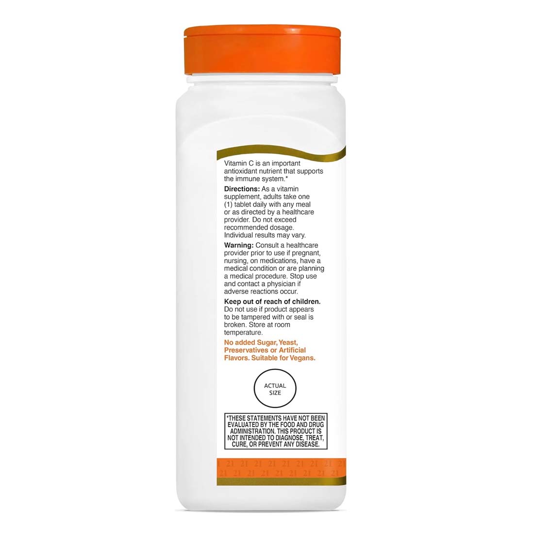 21st Century Vitamin C 500 mg, 250 Tablets