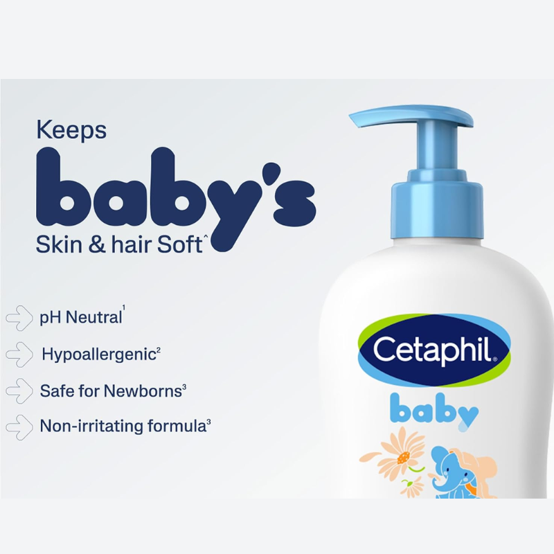 Cetaphil Baby Wash & Shampoo with Organic Calendula 400 ml
