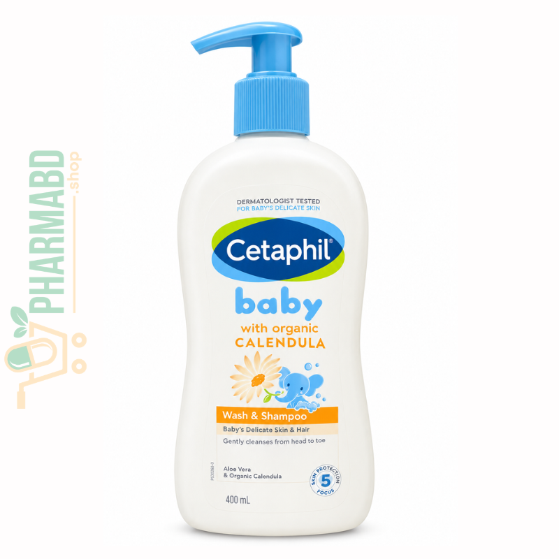 Cetaphil Baby Wash & Shampoo with Organic Calendula 400 ml