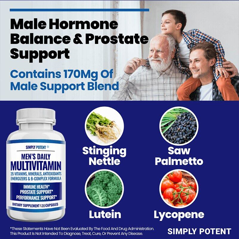 Daily Men's Multivitamins with Vitamin 120 Capsules