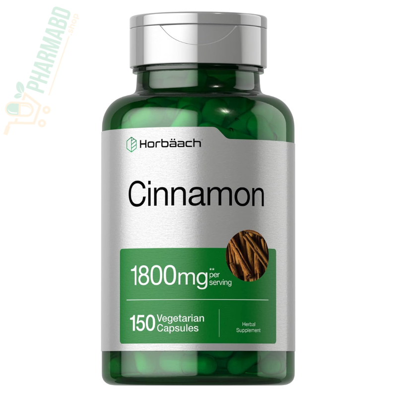 Horbäach Ceylon Cinnamon Supplement, 1800 mg, 150 Capsules