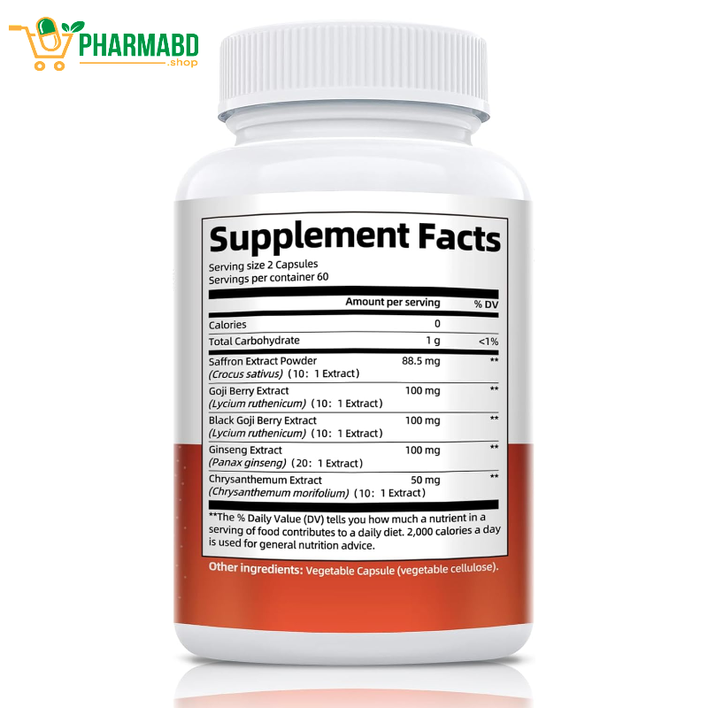 Migcopat Saffron Extract Supplement, 5-in-ONE, 120 Capsules