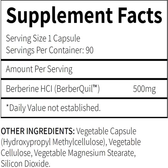 Research Labs Berberine High Absorption Formula 1500 mg, 90 Capsules