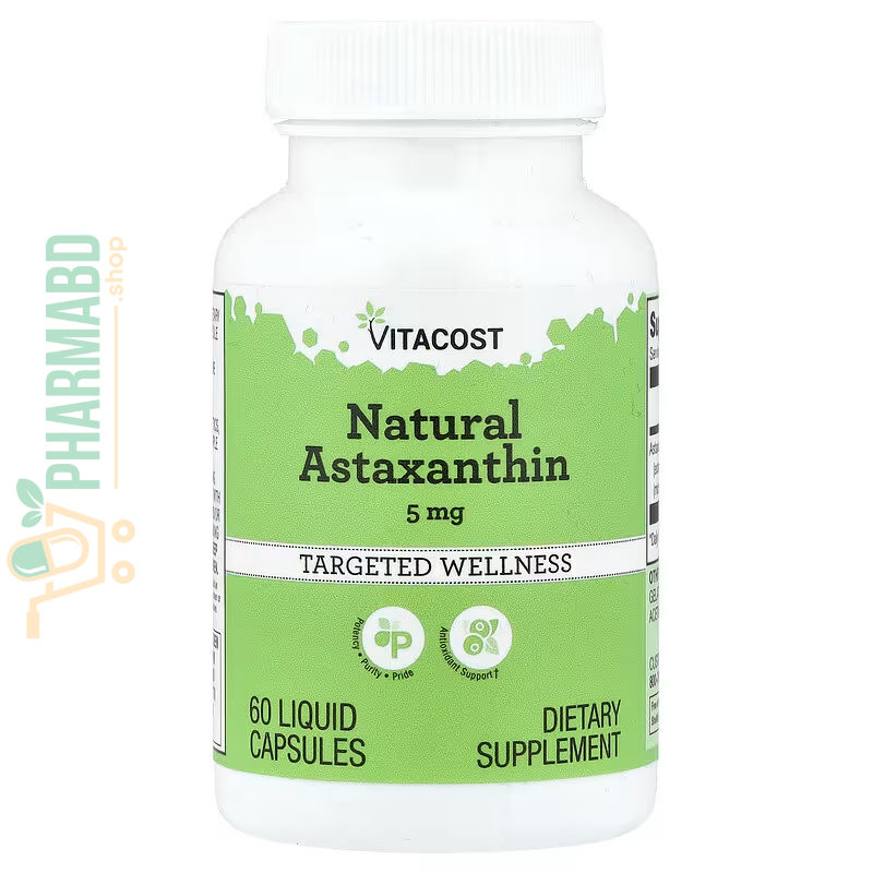 Vitacost, Natural Astaxanthin, 5 mg, 60 Liquid Caps