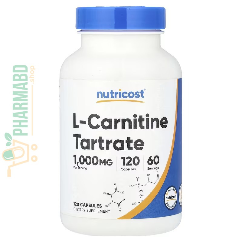 Nutricost, L-Carnitine Tartrate, 120 Capsules