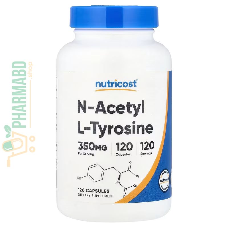 Nutricost, N-Acetyl L-Tyrosine, 350 mg, 120 Capsules
