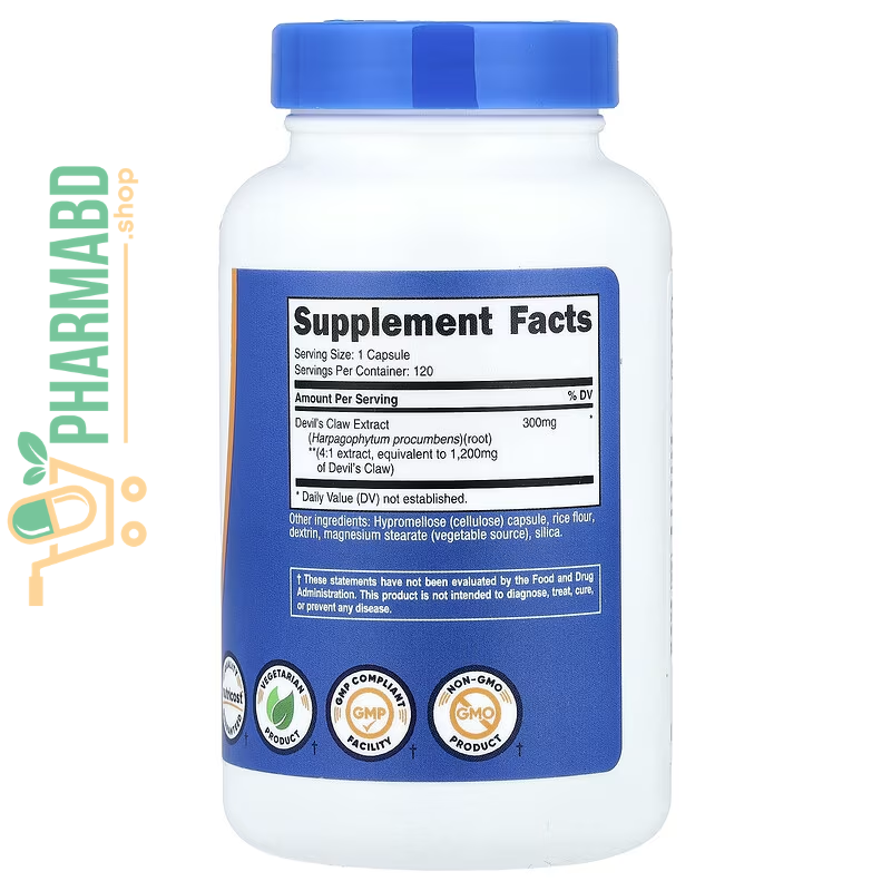 Nutricost, Devil's Claw, 300 mg, 120 Capsules