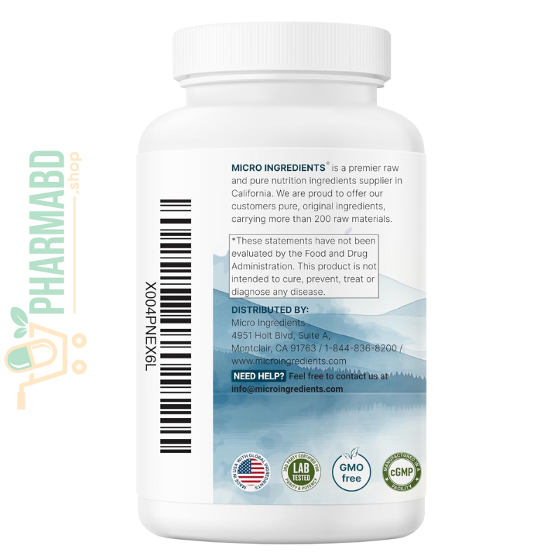 Micro Ingredients, Triple Strength Magnesium Glycinate 1500 mg, 240 Capsules