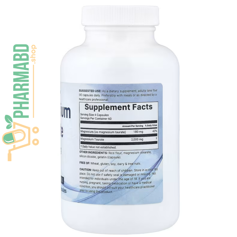 Micro Ingredients, Magnesium Taurate, 240 Capsules