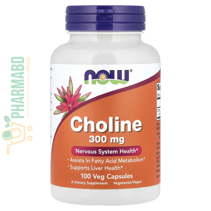 NOW Foods, Choline 300 mg , 100 Veg Caps
