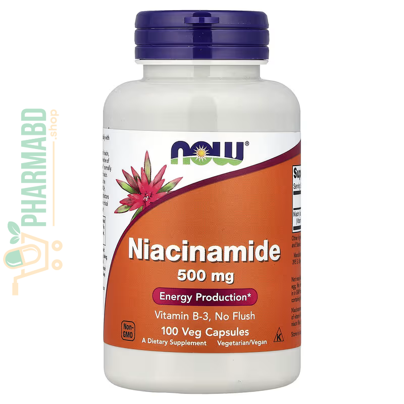 NOW Foods, Niacinamide, 500 mg, 100 Veg Capsules