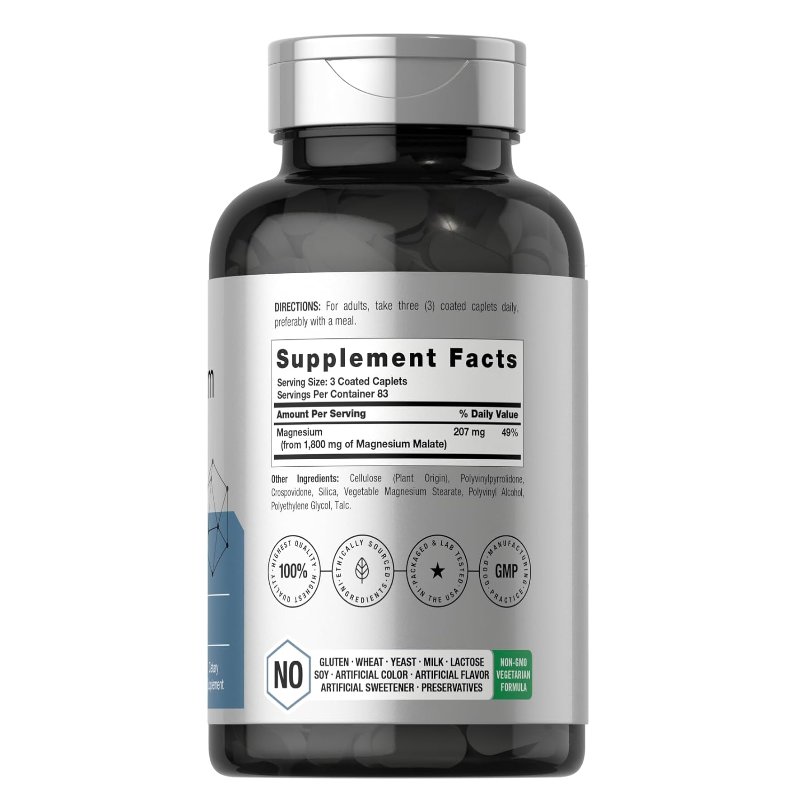 Horbäach Magnesium Malate 1800 mg 250 Caplets