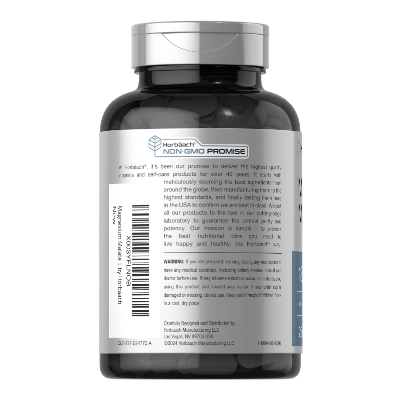 Horbäach Magnesium Malate 1800 mg 250 Caplets