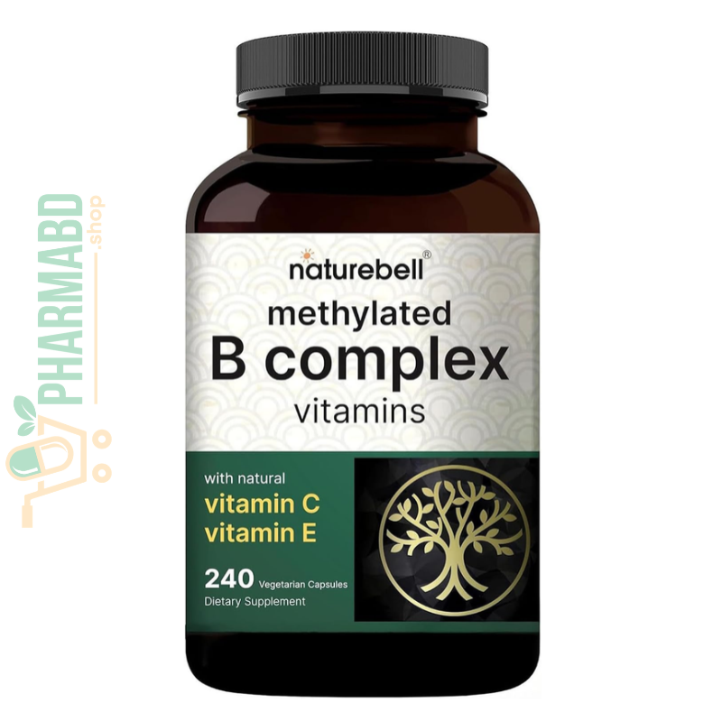 NatureBell Methylated B Complex Vitamins - 240 Vegetarian Capsules